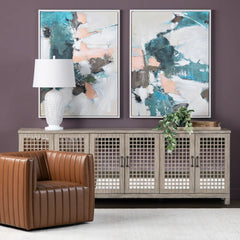 Calhoun Blue/White Canvas - Ornate Home