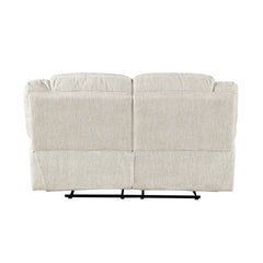 Caliber Beige Double Reclining Loveseat - Ornate Home