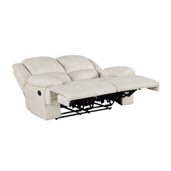 Caliber Beige Double Reclining Loveseat - Ornate Home