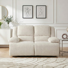 Caliber Beige Double Reclining Loveseat - Ornate Home