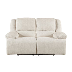 Caliber Beige Double Reclining Loveseat - Ornate Home