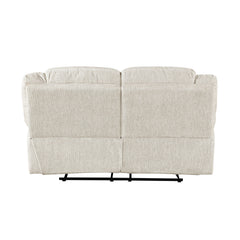 Caliber Beige Double Reclining Loveseat - Ornate Home