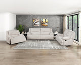 Caliber Beige Double Reclining Loveseat - Ornate Home