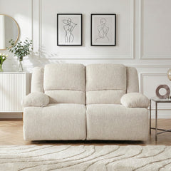 Caliber Beige Double Reclining Loveseat - Ornate Home