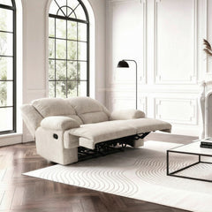 Caliber Beige Double Reclining Loveseat - Ornate Home