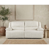 Caliber Beige Double Reclining Sofa - Ornate Home
