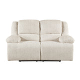 Caliber Beige Power Double Reclining Loveseat - Ornate Home