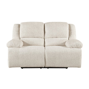 Caliber Beige Power Double Reclining Loveseat - Ornate Home