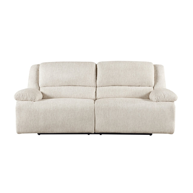 Caliber Beige Power Double Reclining Sofa