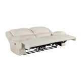 Caliber Beige Power Double Reclining Sofa