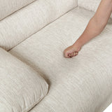 Caliber Beige Power Double Reclining Sofa