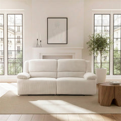 Caliber Beige Power Double Reclining Sofa - Ornate Home