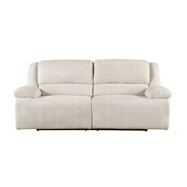 Caliber Beige Power Double Reclining Sofa - Ornate Home