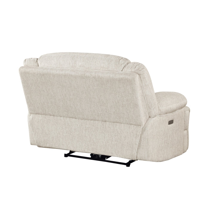 Caliber Beige Power Reclining Chair - Ornate Home