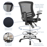 Calibrate Black Mesh Drafting Chair - Ornate Home