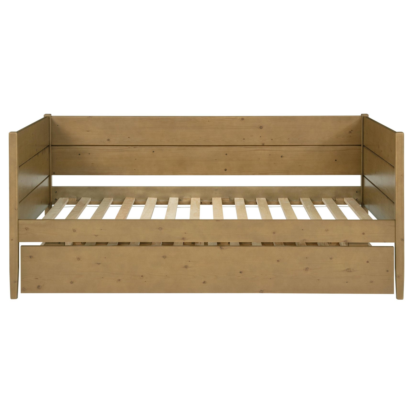 Calinda Natural Wood Twin Daybed With Trundle - Ornate Home