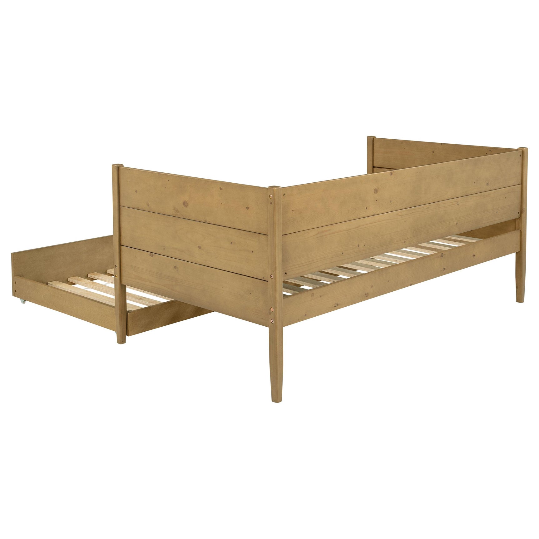 Calinda Natural Wood Twin Daybed With Trundle - Ornate Home