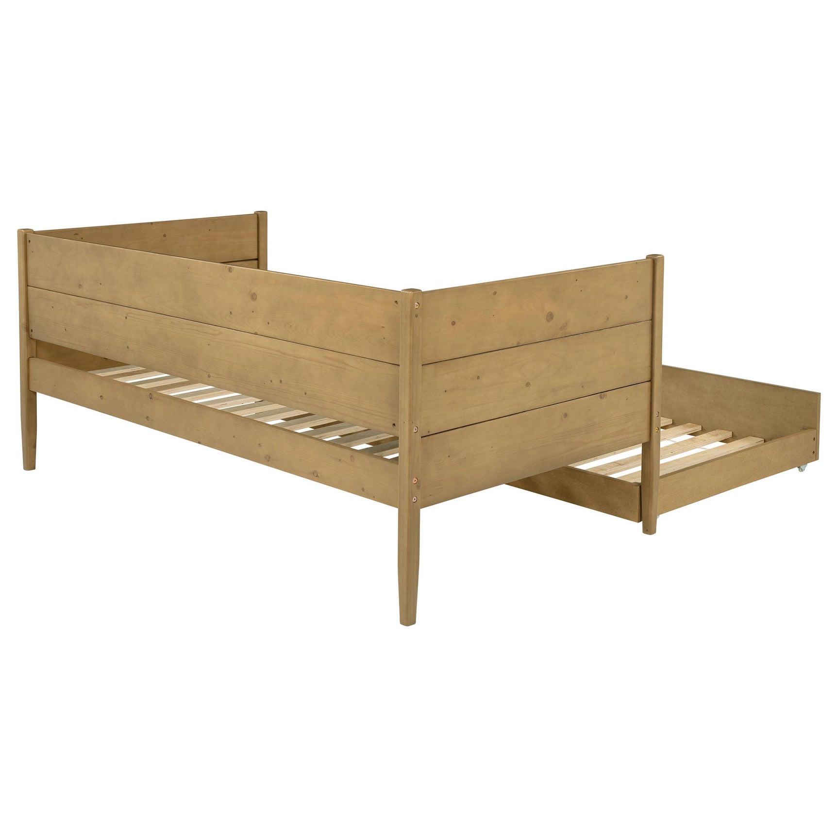 Calinda Natural Wood Twin Daybed With Trundle - Ornate Home