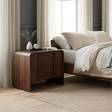 Calipso Walnut Nightstand - Ornate Home