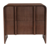 Calipso Walnut Nightstand - Ornate Home