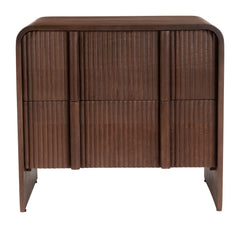 Calipso Walnut Nightstand - Ornate Home
