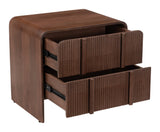 Calipso Walnut Nightstand - Ornate Home