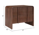 Calipso Walnut Nightstand - Ornate Home