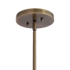 Calix Brass Large Blown Glass 1 Light Pendant - Ornate Home