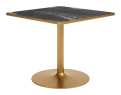 Caliza Black & Gold Dining Table - Ornate Home