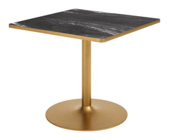Caliza Black & Gold Dining Table - Ornate Home
