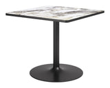 Caliza Gray & Black Dining Table