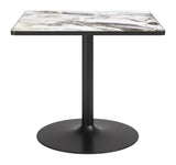 Caliza Gray & Black Dining Table