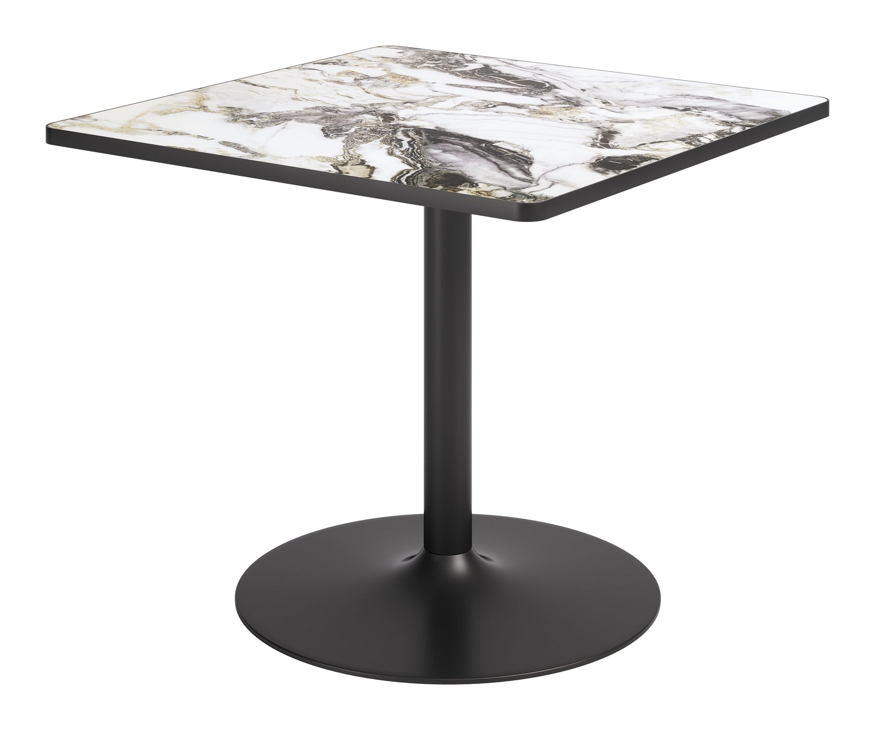 Caliza Gray & Black Dining Table