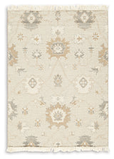 Calkin Linen/Gray/Caramel 5 x 7 Rug (Online Special Price) - Ornate Home