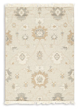 Calkin Linen/Gray/Caramel 5' x 7' Rug - Ornate Home