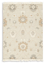 Calkin Linen/Gray/Caramel 5' x 7' Rug - Ornate Home