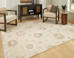 Calkin Linen/Gray/Caramel 8' x 10' Rug - Ornate Home