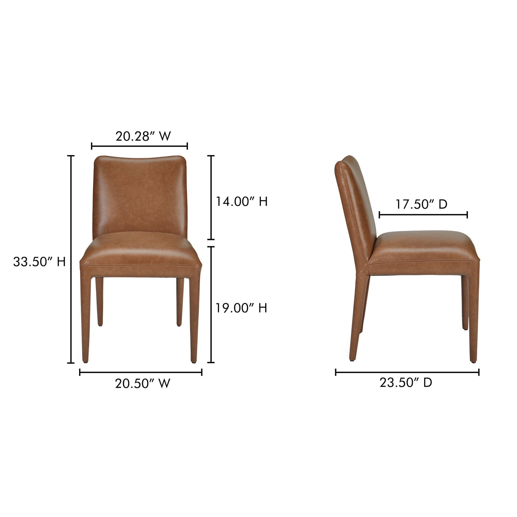 Calla Brown Dining Chair (Set of 2) - Ornate Home