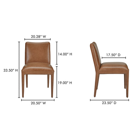 Calla Brown Dining Chair (Set of 2) - Ornate Home