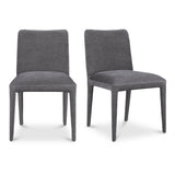Calla Dark Grey Dining Chair (Set of 2) - Ornate Home