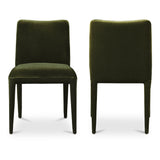 Calla Green Velvet Dining Chair (Set of 2) - Ornate Home