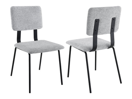 Calla Grey Side Chair (Set of 2) - Ornate Home