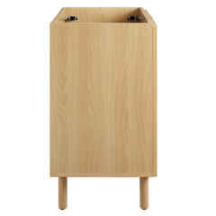 Calla Oak 36" Perforated Metal Bathroom Vanity Cabinet (Sink Basin Not Included) - Ornate Home