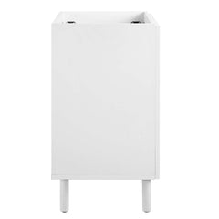 Calla White 24" Perforated Metal Bathroom Vanity Cabinet (Sink Basin Not Included) - Ornate Home