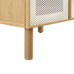 Calla White/Oak 24" Perforated Metal Bathroom Vanity - Ornate Home