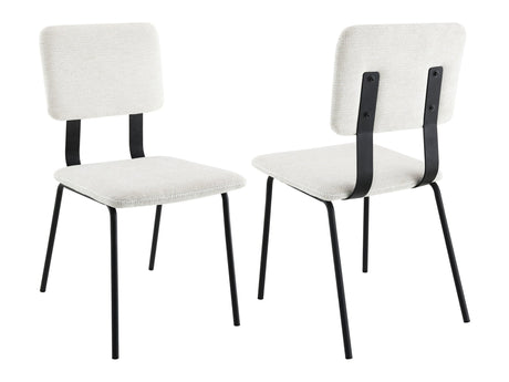 Calla White Side Chair (Set of 2) - Ornate Home