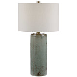 Callais Crackled Aqua Table Lamp - Ornate Home