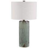 Callais Crackled Aqua Table Lamp - Ornate Home