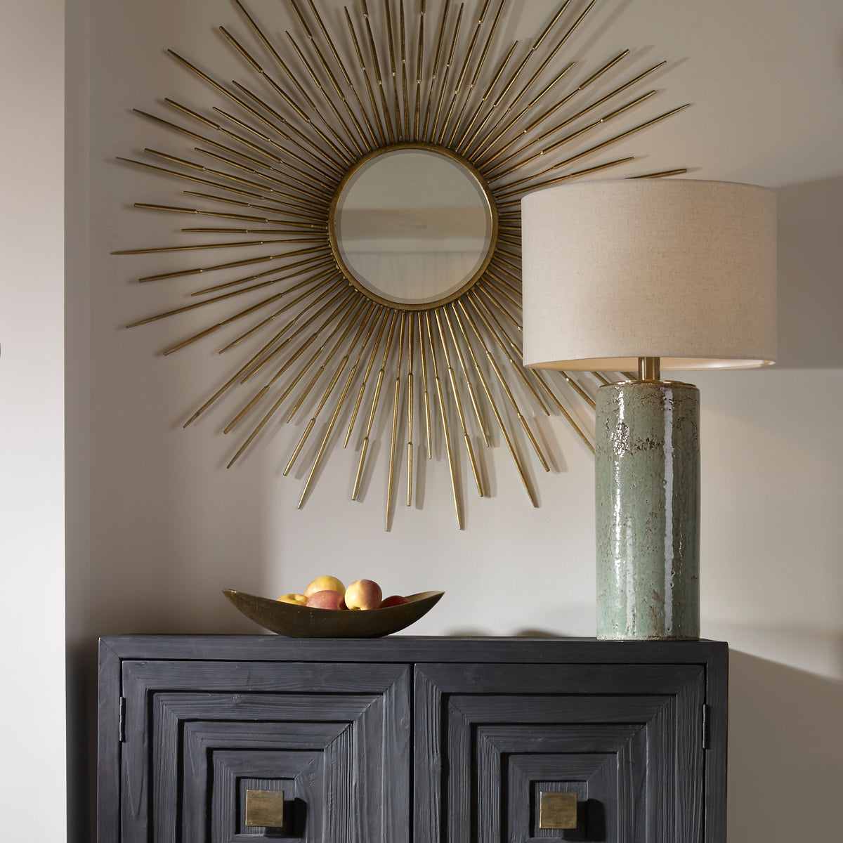 Callais Crackled Aqua Table Lamp - Ornate Home