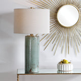 Callais Crackled Aqua Table Lamp - Ornate Home